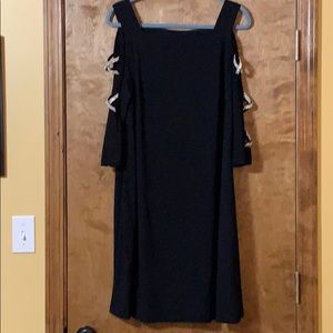 Great for New Years Eve!  Black evening dress.